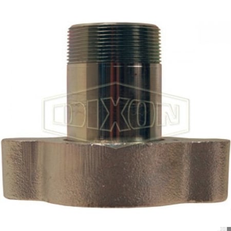 Dixon Boss Hose Adapter with Wing Nut, 1-1/4 in, Male NPT, Iron/Steel, Domestic GMAS16